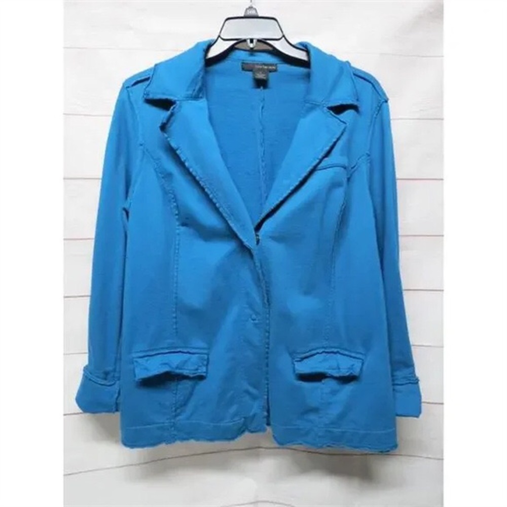 Calvin Klein Women's Blue Jacket - Picture 5 of 6